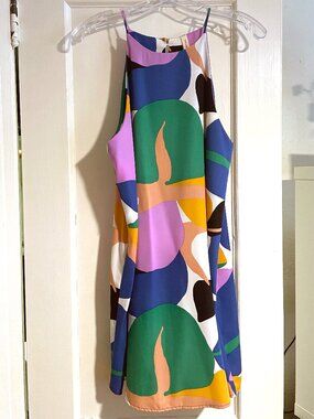 Colorful Block Minidress